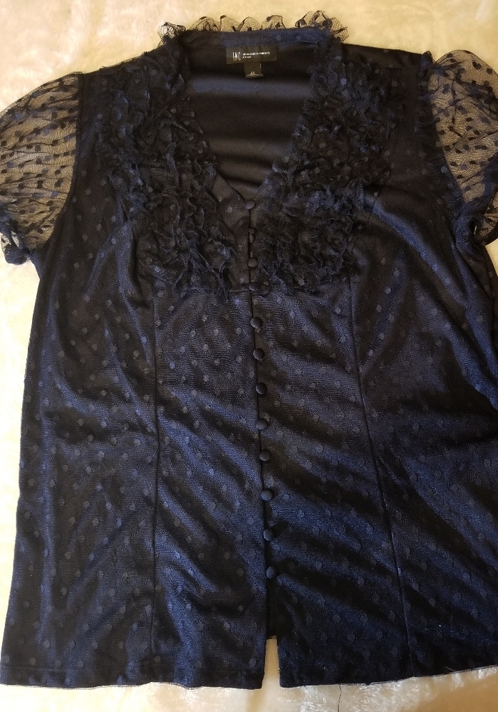 I.N.C International Concepts Polka Dot Blouse